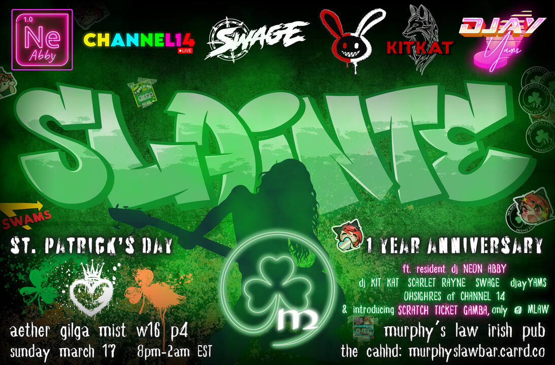 3-17-24 St. Patty&#39;s Day &amp; 1 Year Anniversary